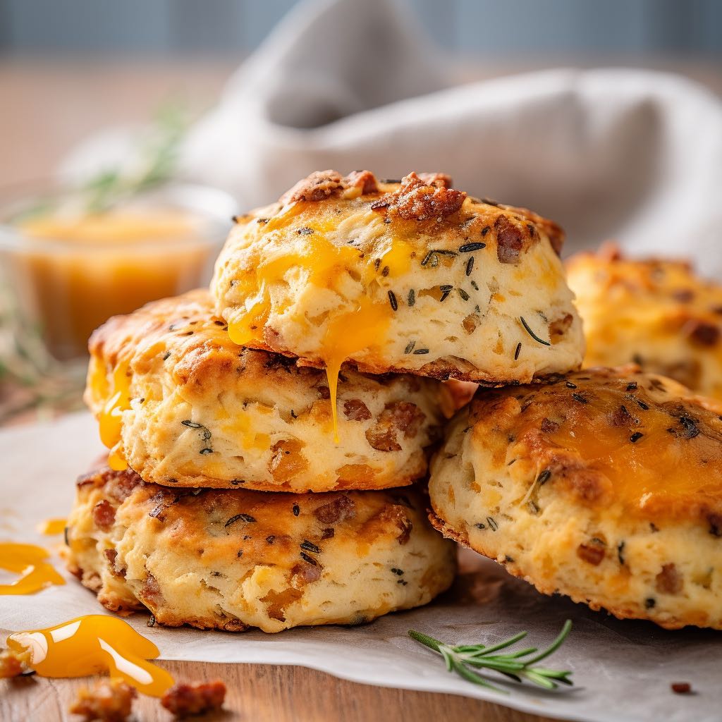 Sausage Cheddar Biscuits